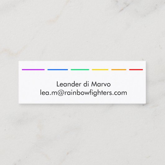 Visitekaartje Minimale verklaring (Achterkant)