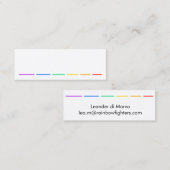 Visitekaartje Minimale verklaring (Voorkant / Achterkant)