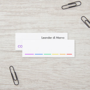 Visitekaartje Minimale verklaring