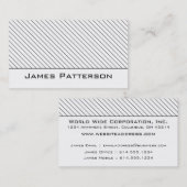 visitekaartje : Minimalisme van dunne zwarte strep (Voorkant / Achterkant)