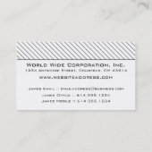 visitekaartje : Minimalisme van dunne zwarte strep (Achterkant)