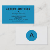 Visitekaartje minimalistisch aangepast Sjabloon mo (Voorkant / Achterkant)