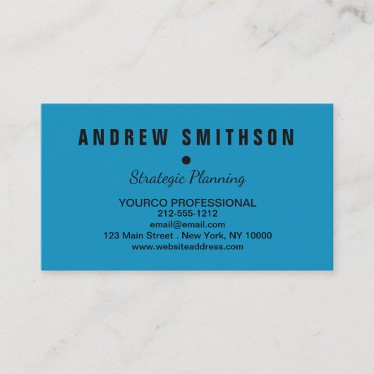 Visitekaartje minimalistisch aangepast Sjabloon mo (Voorkant)