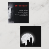 Visitekaartje minimalistisch - Aangepast - Zwarte  (Voorkant / Achterkant)