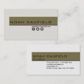 Visitekaartje Minimalistisch aangepaste Sjabloon (Voorkant / Achterkant)