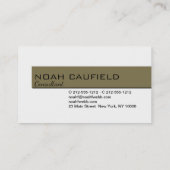 Visitekaartje Minimalistisch aangepaste Sjabloon (Achterkant)