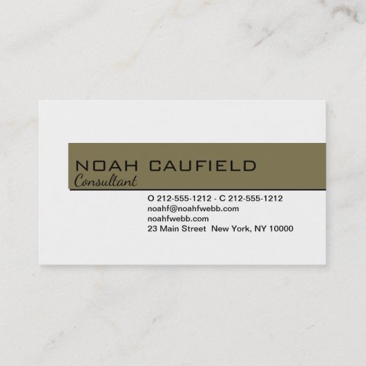 Visitekaartje Minimalistisch aangepaste Sjabloon (Achterkant)