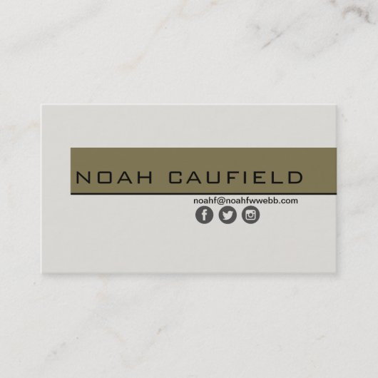 Visitekaartje Minimalistisch aangepaste Sjabloon (Voorkant)