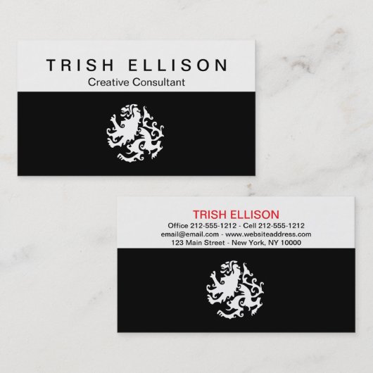 Visitekaartje Minimalistisch aangepaste Sjabloon (Voorkant / Achterkant)