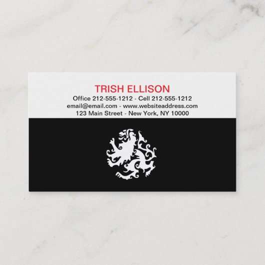 Visitekaartje Minimalistisch aangepaste Sjabloon (Achterkant)