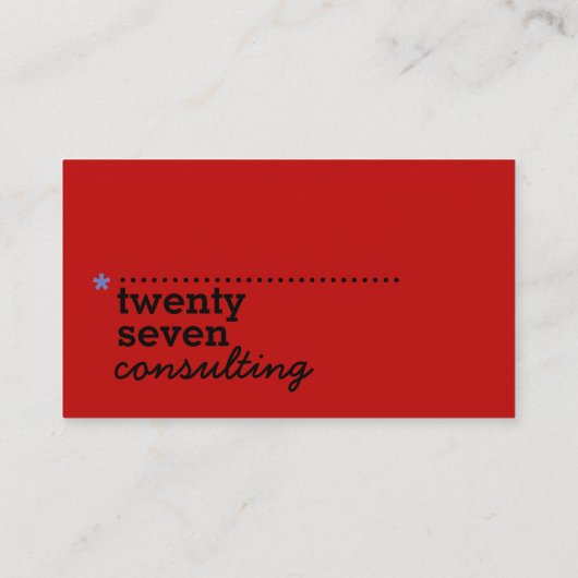 Visitekaartje minimalistisch aangepaste Sjabloon M (Achterkant)