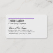 Visitekaartje minimalistisch aangepaste Sjabloon M (Voorkant)