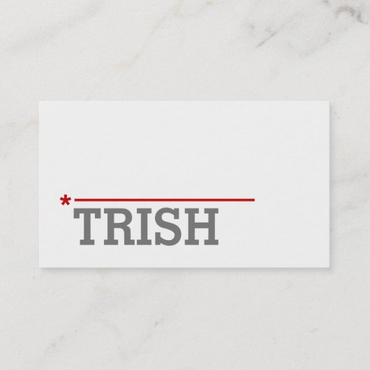 Visitekaartje minimalistisch aangepaste Sjabloon M (Achterkant)