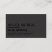 Visitekaartje minimalistische aangepaste Sjabloon  (Achterkant)