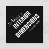 Visitekaartje minimalistische aangepaste Sjabloon  (Achterkant)