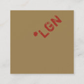 Visitekaartje minimalistische aangepaste Sjabloon (Achterkant)