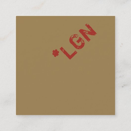 Visitekaartje minimalistische aangepaste Sjabloon (Achterkant)