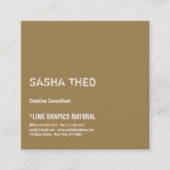 Visitekaartje minimalistische aangepaste Sjabloon  (Voorkant)