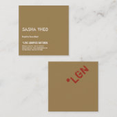 Visitekaartje minimalistische aangepaste Sjabloon (Voorkant / Achterkant)