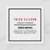 Visitekaartje minimalistische aangepaste Sjabloon  (Voorkant)