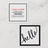 Visitekaartje minimalistische aangepaste Sjabloon  (Voorkant / Achterkant)