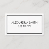 Visitekaartje Minimalistische hoofdsteden (Voorkant)