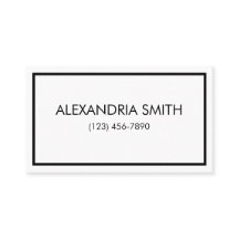 Visitekaartje Minimalistische hoofdsteden