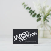 Visitekaartje Minimalistische kleuren voor aangepa (Staand voorkant)