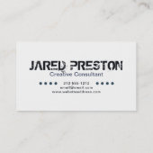 Visitekaartje Minimalistische kleuren voor aangepa (Achterkant)