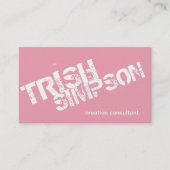 Visitekaartje Minimalistische kleuren voor aangepa (Voorkant)