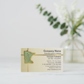 Visitekaartje Minnesota Map (Staand voorkant)