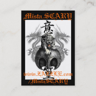 Visitekaartje Mista SCARY Tiger & Dragons Profile