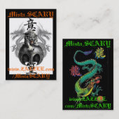 Visitekaartje Mista SCARY Tiger & Dragons Profile (Voorkant / Achterkant)
