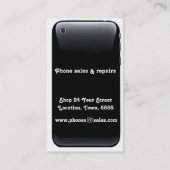 Visitekaartje mobiele telefoon (Achterkant)