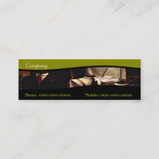 Visitekaartje Mode mannen (Voorkant)