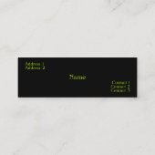 Visitekaartje Mode mannen (Achterkant)