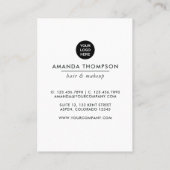 Visitekaartje Mode schoonheid (Achterkant)