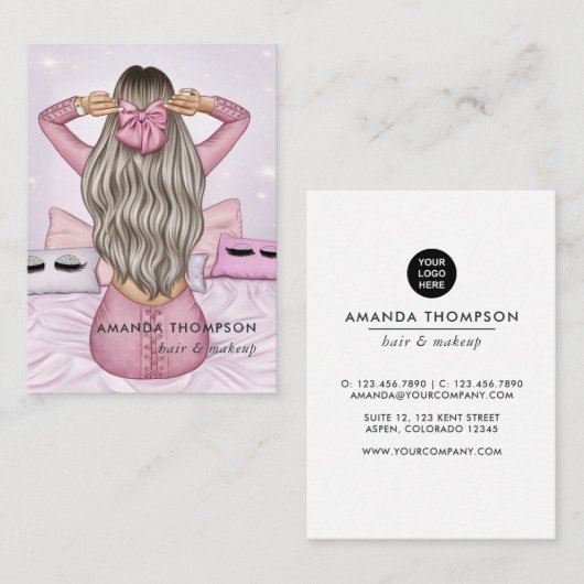 Visitekaartje Mode schoonheid (Voorkant / Achterkant)