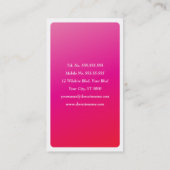 Visitekaartje mode Stijllijst (Achterkant)