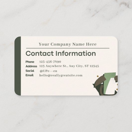 Visitekaartje _ Modern (Achterkant)