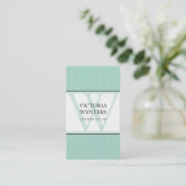 VISITEKAARTJE modern initiaal monogram (Staand voorkant)