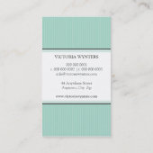 VISITEKAARTJE modern initiaal monogram (Achterkant)