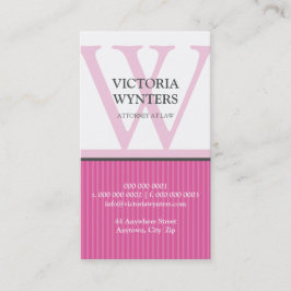 VISITEKAARTJE modern initiaal monogram