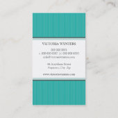 VISITEKAARTJE modern initiaal monogram (Achterkant)