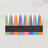 Visitekaartje modern kleurendriehoeksprofiel (Achterkant)