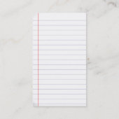 Visitekaartje modern monogram gelinkt papieren pat (Achterkant)