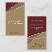 VISITEKAARTJE:: moderne elegantie 1 Visitekaartje (Voorkant / Achterkant)