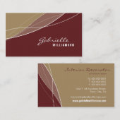 VISITEKAARTJE:: moderne elegantie 1 Visitekaartje (Voorkant / Achterkant)