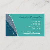 VISITEKAARTJE:: moderne elegantie 2 Visitekaartje (Achterkant)