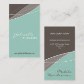 VISITEKAARTJE:: moderne elegantie 6 Visitekaartje (Voorkant / Achterkant)